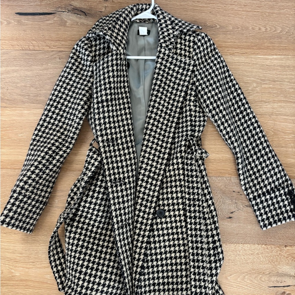 J. Crew wool houndstooth Coat size 0